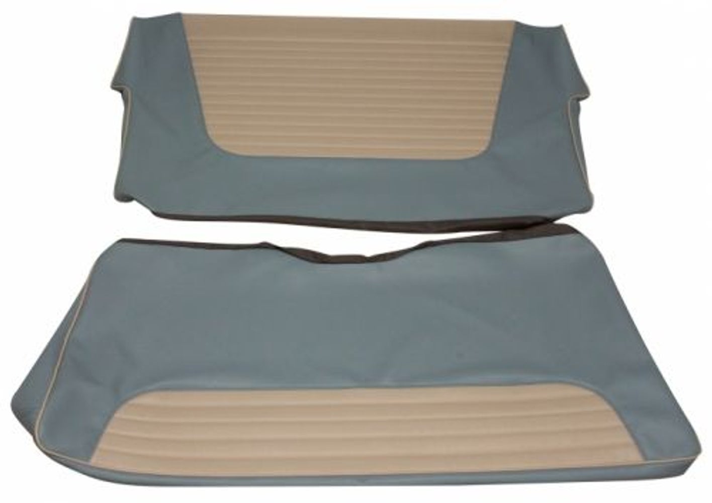 Bezug Rücksitz blau/weiß