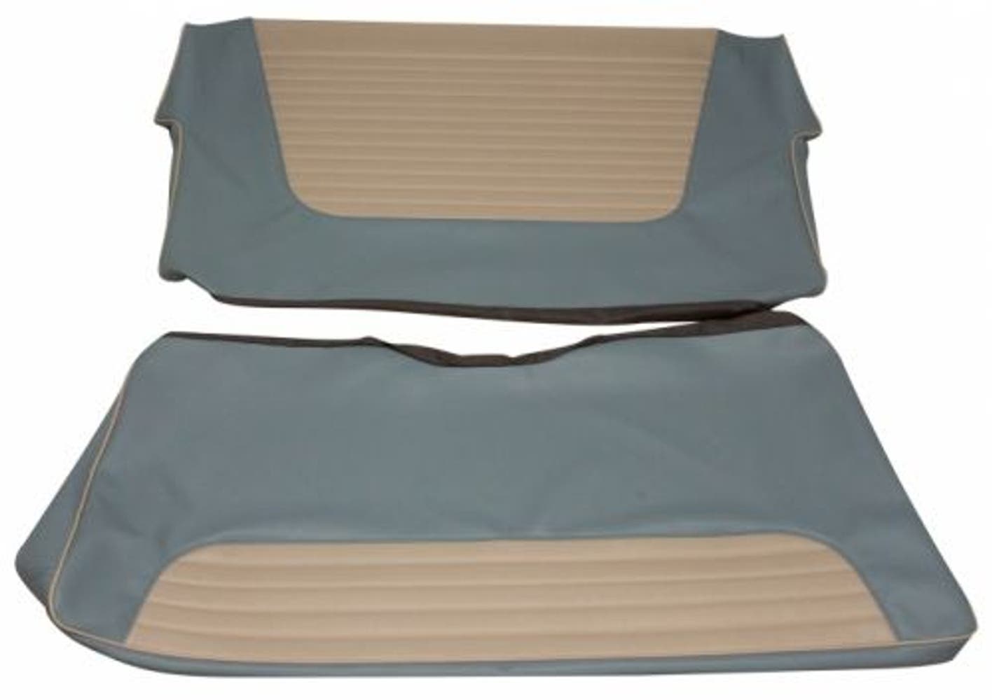 Bezug Rücksitz blau/weiß