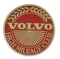Aufkleber Volvo High Mileage Club — bild 2 av 2