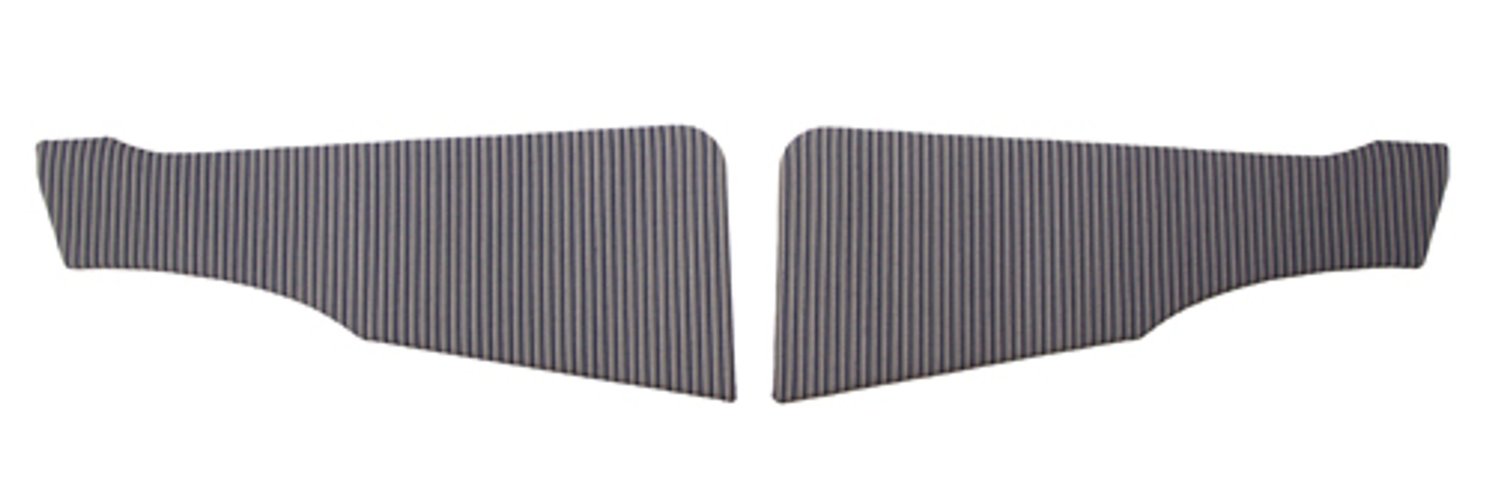 Verkleidung hinten oben für Volvo PV444 1951-54, blau/grau