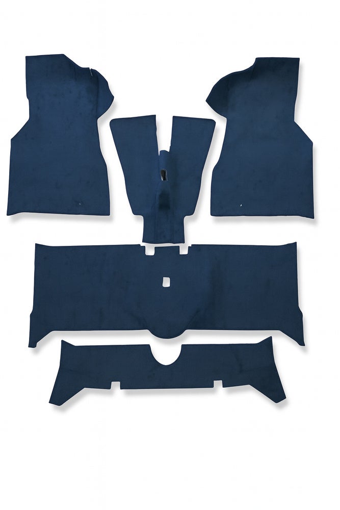 Teppichsatz für Volvo 140 (1973–74), blauer Textil
