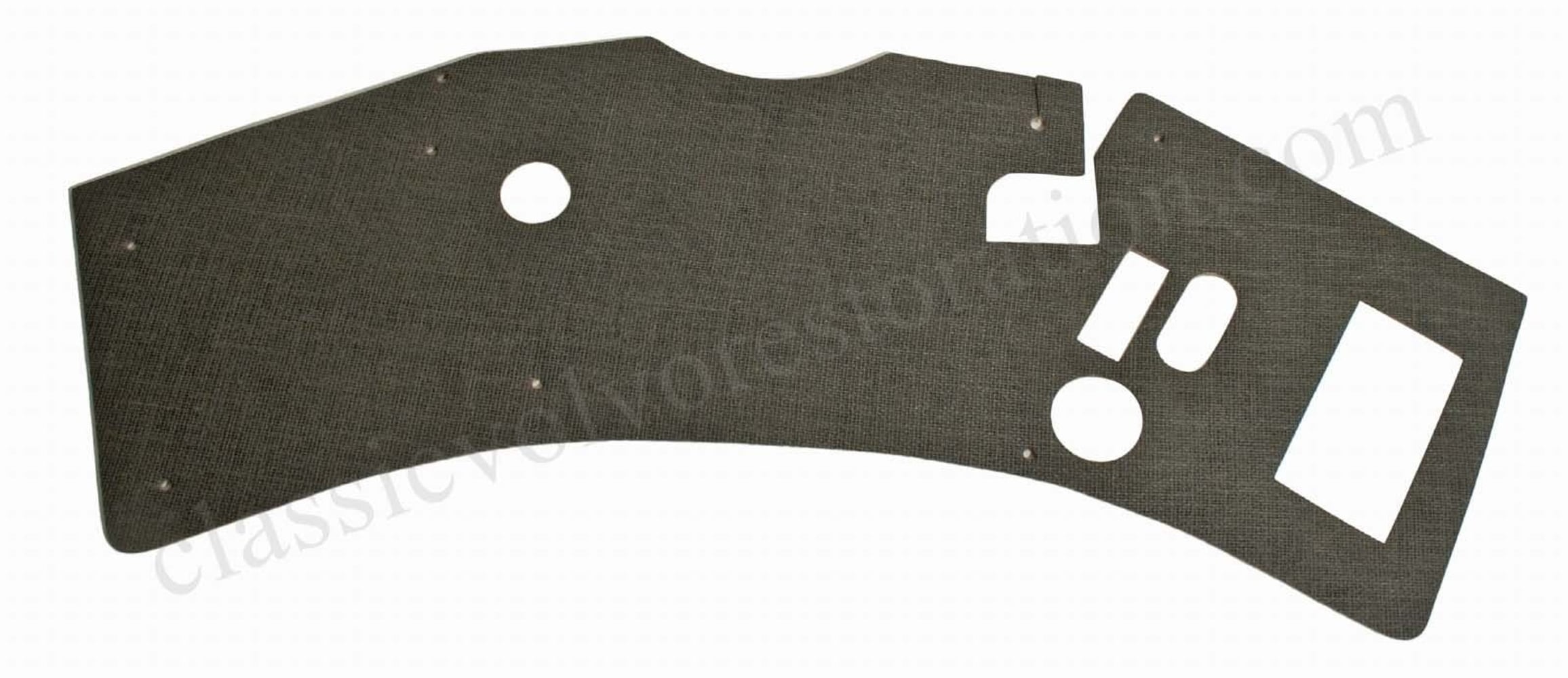 Teppich Torpedo für Volvo PV544, Duett 1962-64 grau