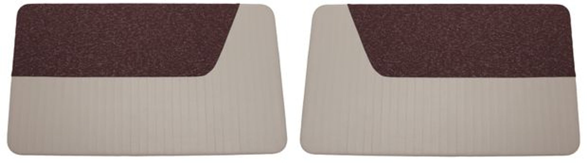 Türverkleidung rot/grau Stoff