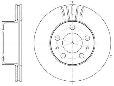 Belüftete Bremsscheiben vorne für Volvo 240, Girling, 1975-93