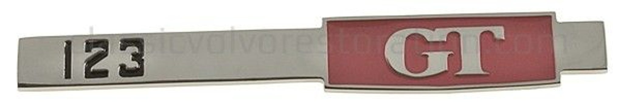 Emblem "123 GT" Kofferraum