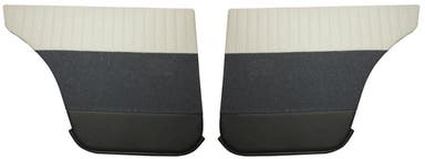 Hintere Türverkleidungen für Volvo Amazon 4-Türer 1959-60, beige/blau silber/schwarz