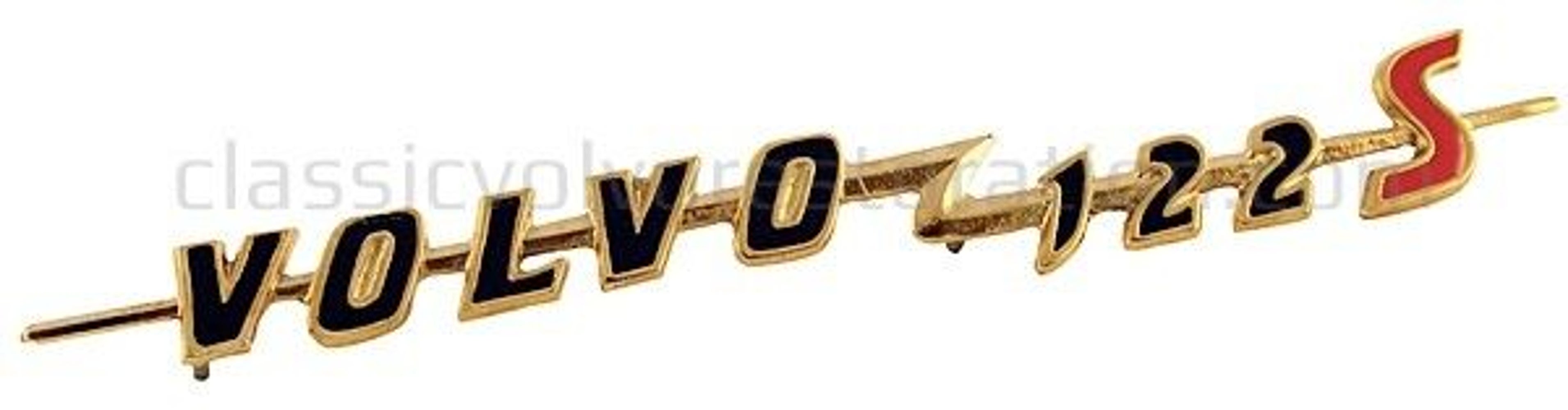 Emblem „Volvo 122S“ für Volvo Amazon — bild 2 av 2