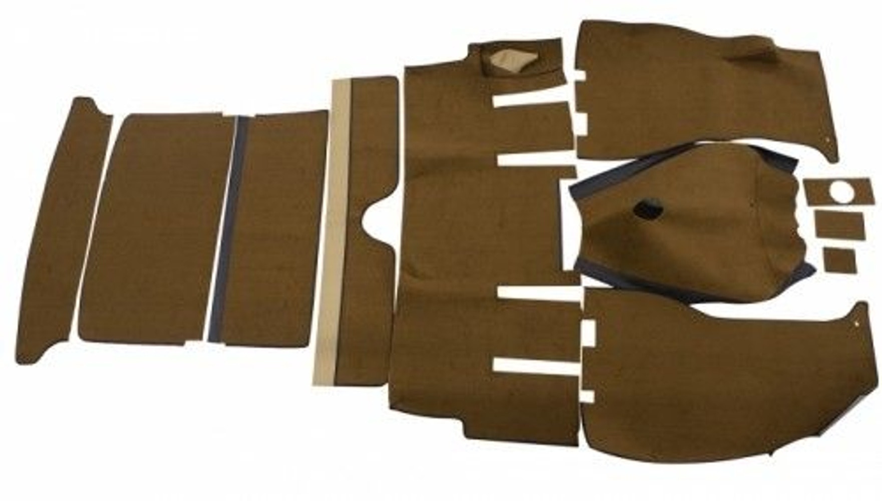 Fußmattensatz braun/beige