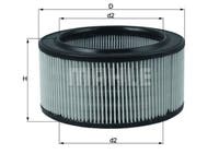 Luftfiltereinsatz für Volvo Amazon, B18A, B20A — bild 2 av 2