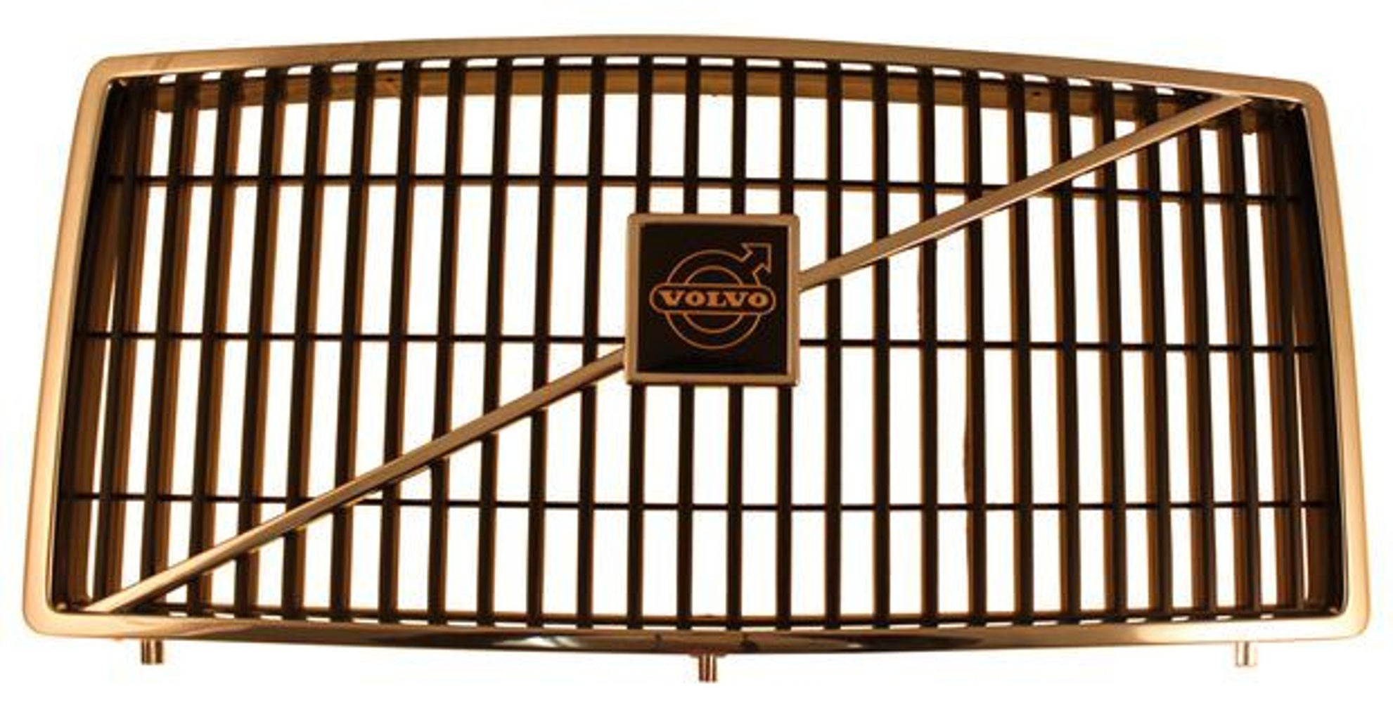 Kühlergrill für Volvo 240, 260, -1985, schwarz/verchromter Rand