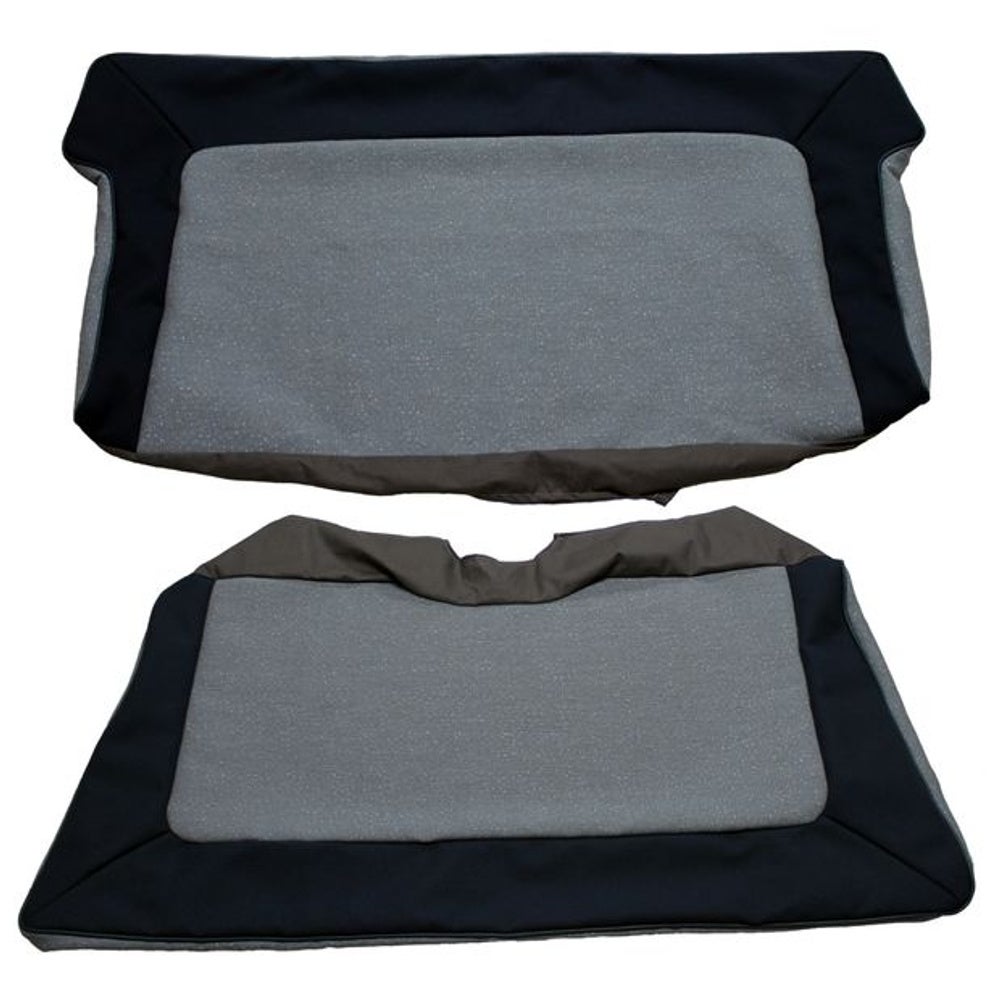 Bezug Rücksitz grau/blau