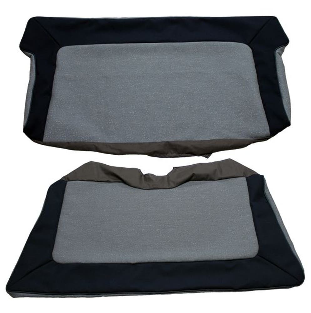 Bezug Rücksitz grau/blau