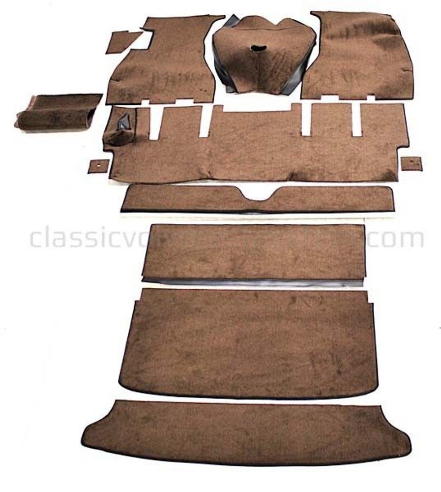 Fußmattensatz braun/schwarz
