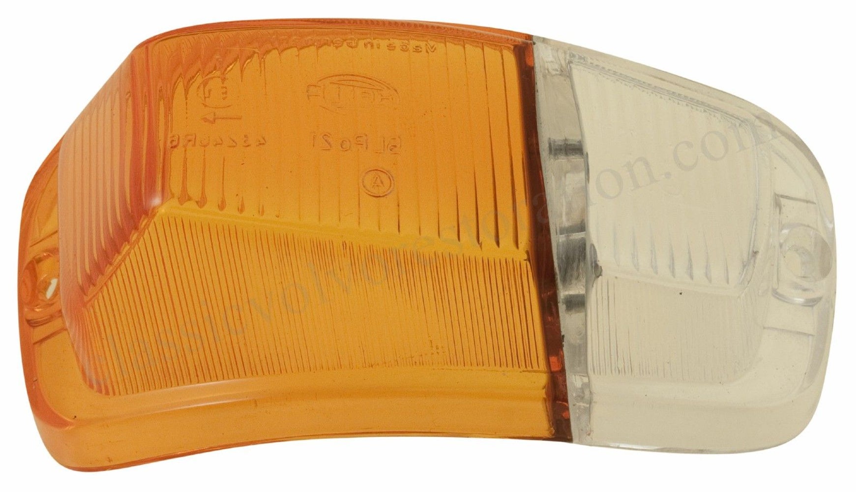 Blinkerglas gelb/weiß rechts