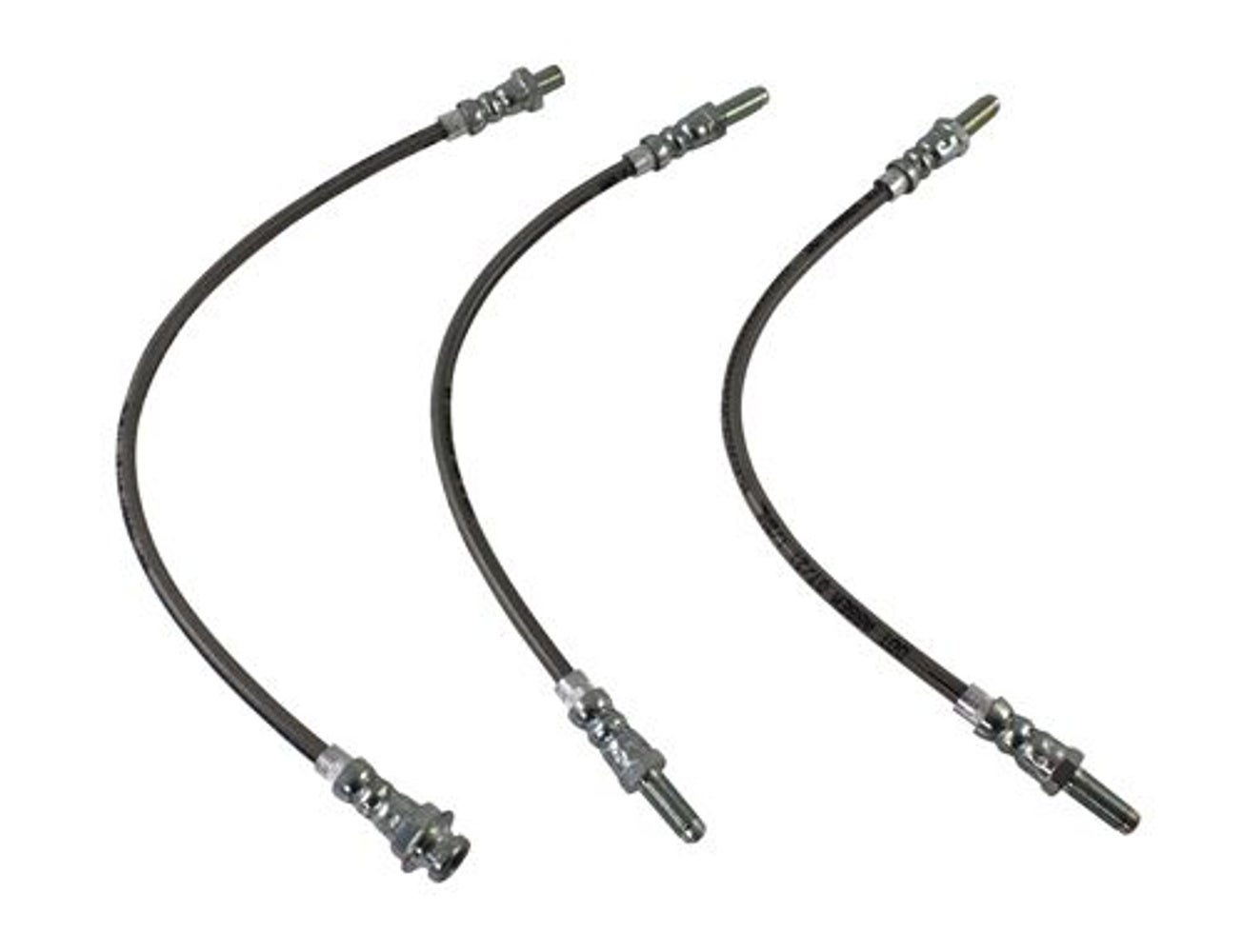 Bremsschlauchsatz für Volvo Amazon B18, Baujahre 1965–68, metallummantelt