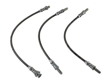 Bremsschlauchsatz für Volvo Amazon B18, Baujahre 1965–68, metallummantelt
