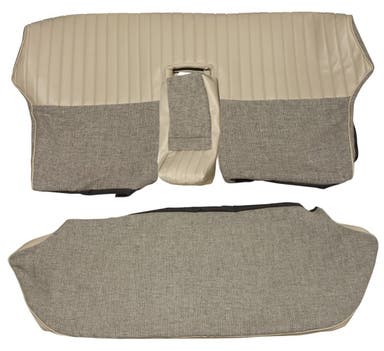 Rücksitzbezüge für Volvo Amazon 4-Türer 1959-60, grau/beige