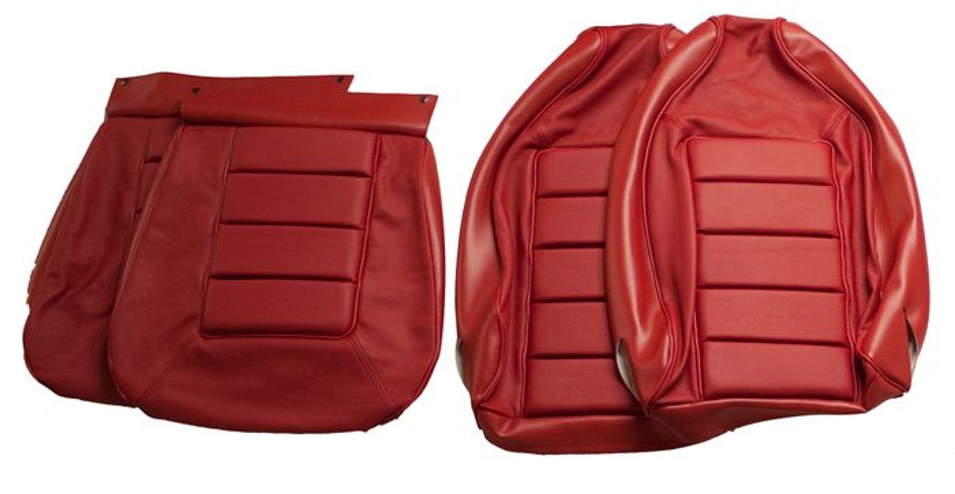 Bezug Vordersitze rotes Leder