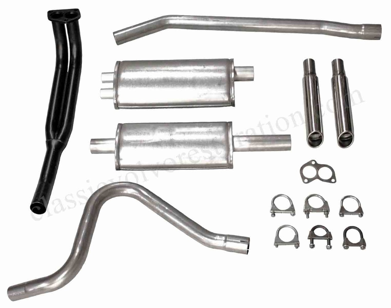2"-Sportauspuffanlage für Volvo 1800