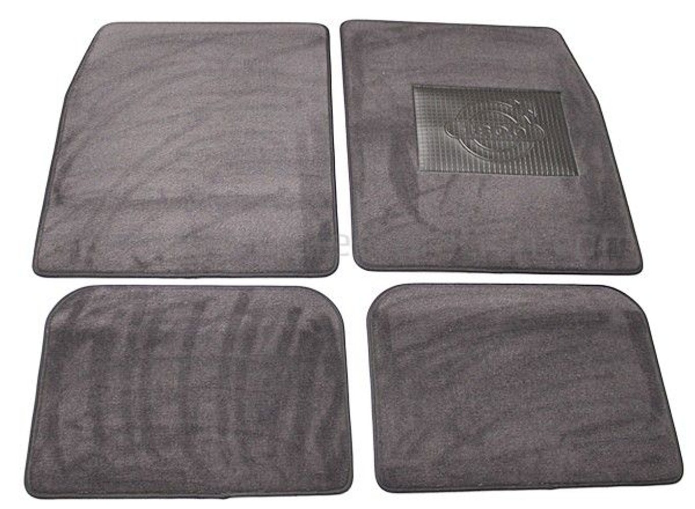 Teppichset Zubehör für Volvo 1800S, graues Textil (Rechtslenker)