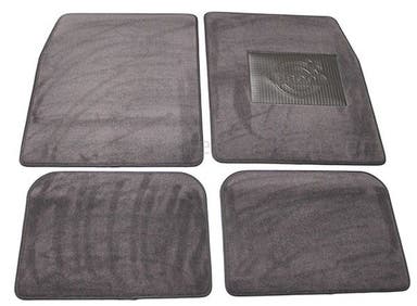 Teppichset Zubehör für Volvo 1800S, graues Textil (Rechtslenker)