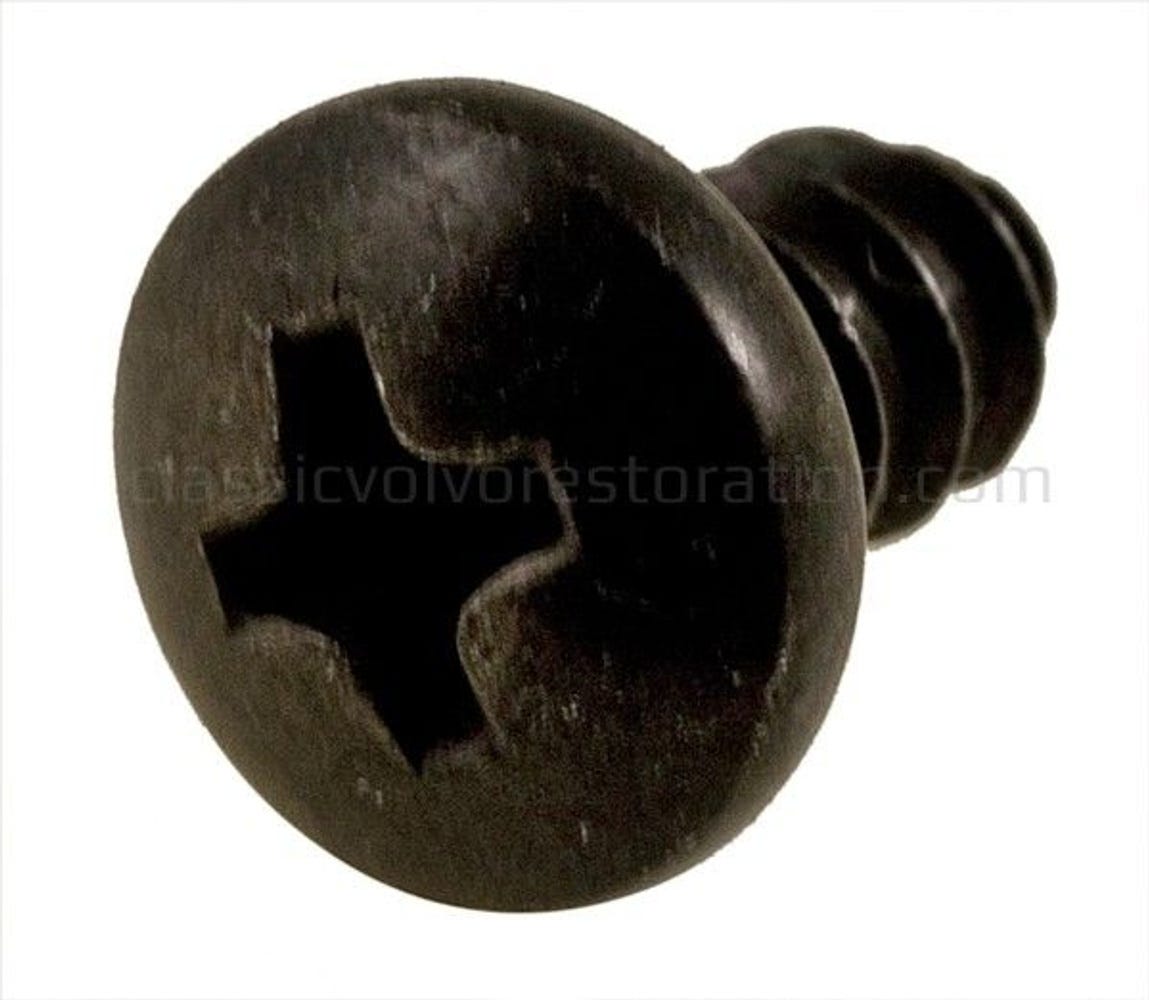 Schraubkreuz-Einlass RXS schwarz für Volvo PV444, PV544, Duett, Amazon, Amazon Kombi, 1800 — bild 2 av 2