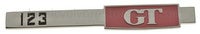 Emblem "123 GT" Kofferraum