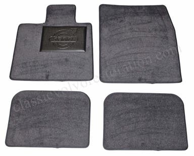 Teppichset Zubehör für Volvo 1800S, graues Textil