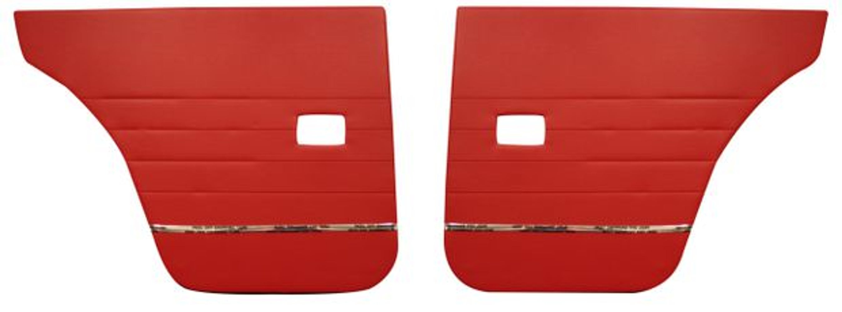 Hintere Türverkleidungen für Volvo Amazon 4-Türer, Amazon Kombi, 1962-63, rot — bild 2 av 2