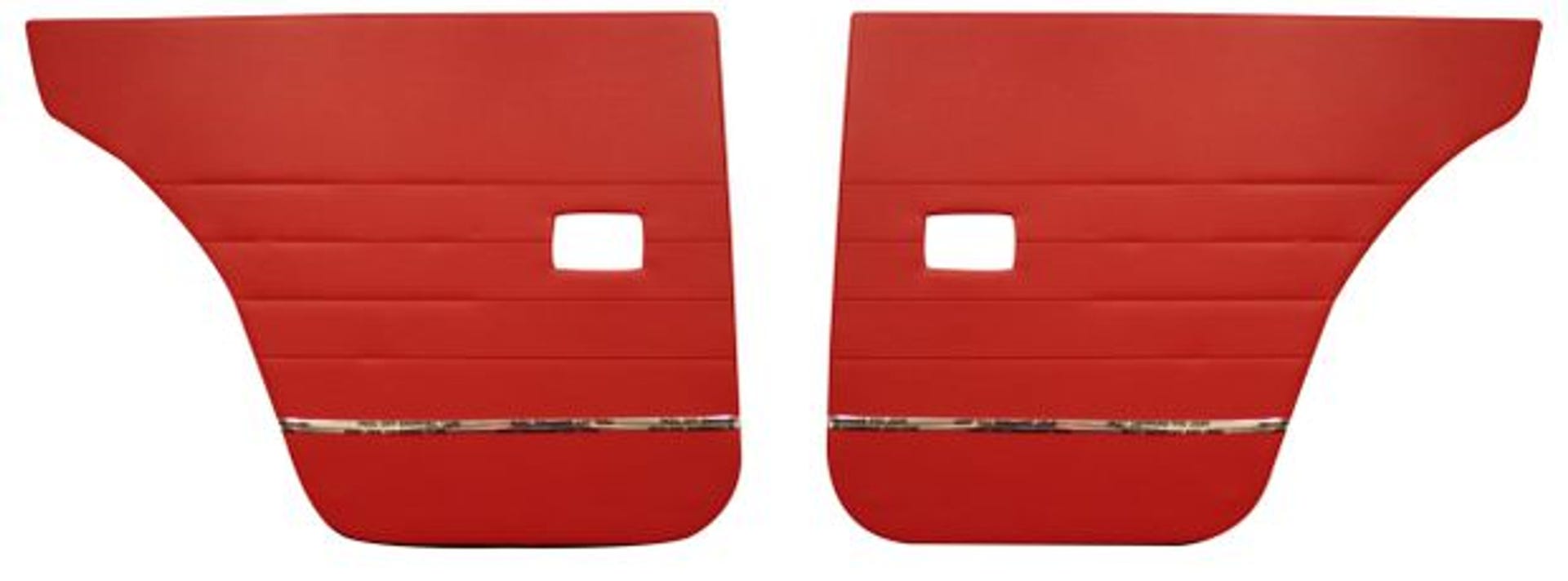 Hintere Türverkleidungen für Volvo Amazon 4-Türer, Amazon Kombi, 1962-63, rot — bild 2 av 2