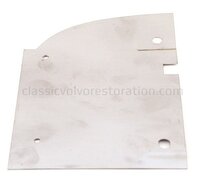 Spritzblech hinten links Edelstahl