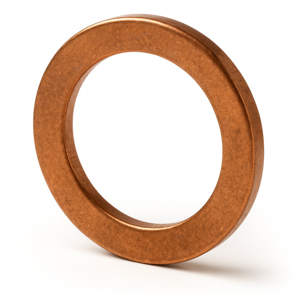 Kupferscheibe 13,3 x 18,7 x 1,25 mm für Volvo PV444, PV544, Duett, Amazon, Amazon Kombi — bild 1 av 2