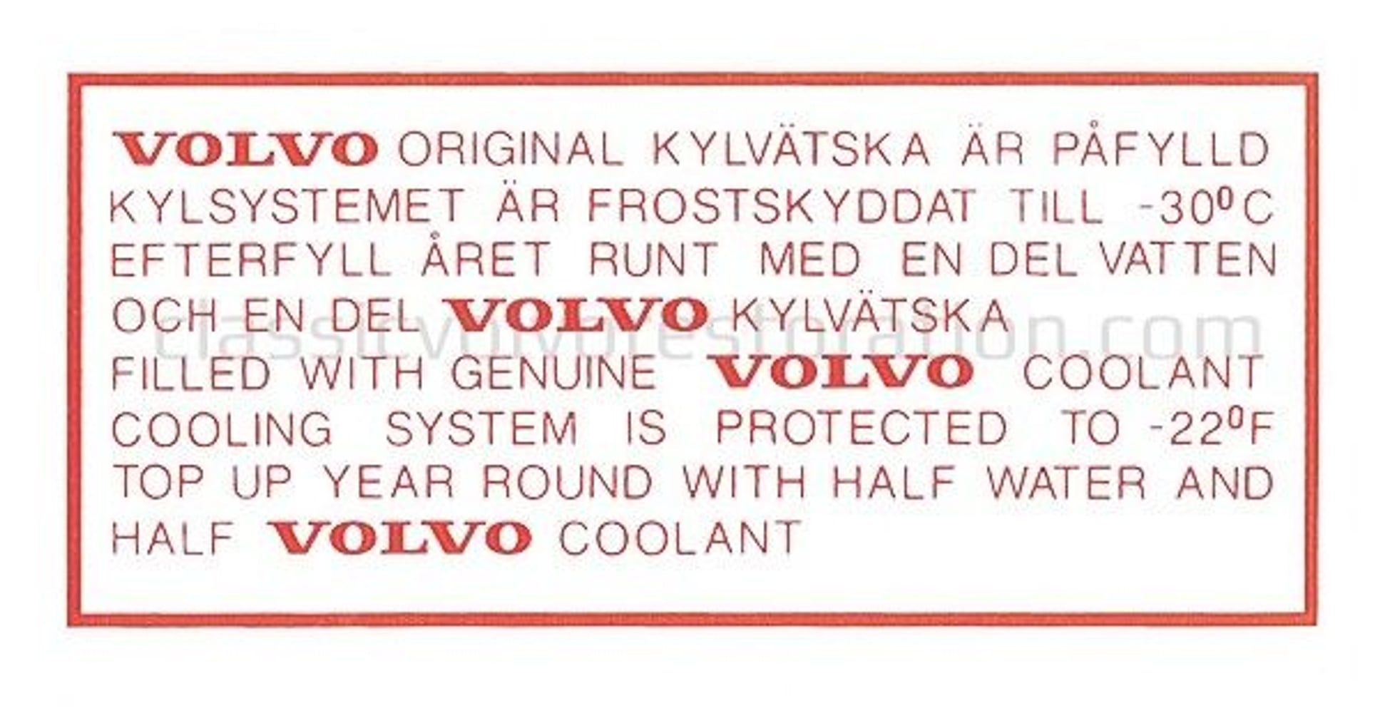 Aufkleber Kühler B20