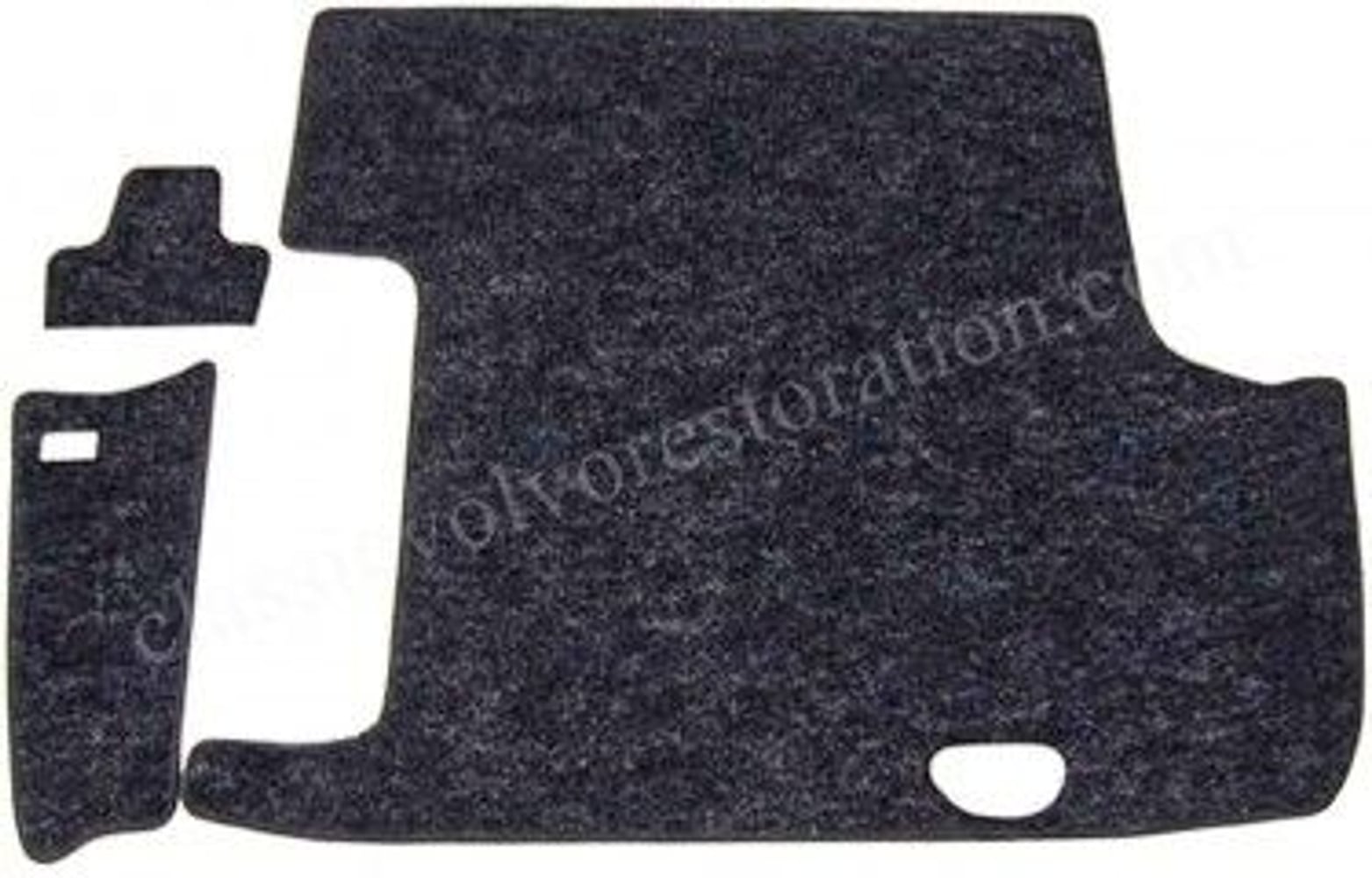 Gepäckraummatte für Volvo Amazon, schwarzes Textil