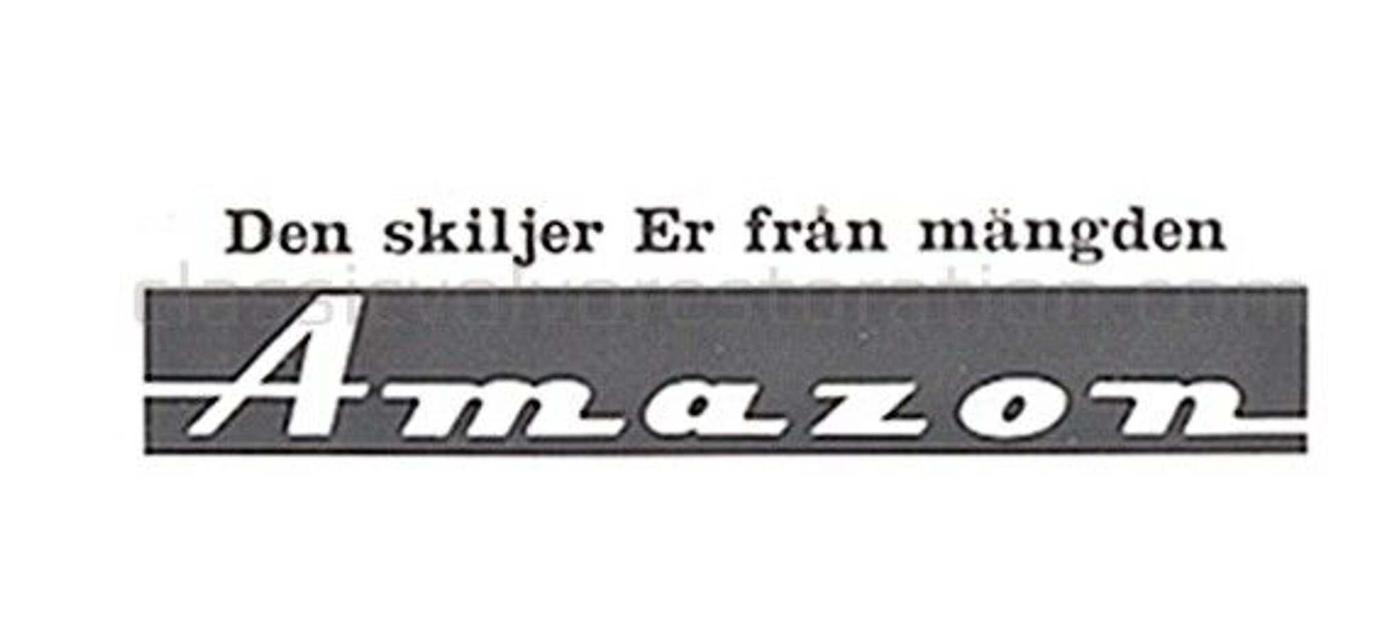 Aufkleber Volvo Amazon "Den skiljer er från..."