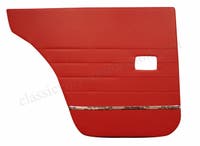 Hintere Türverkleidungen für Volvo Amazon 4-Türer, Amazon Kombi, 1962-63, rot — bild 1 av 2