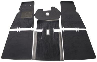 Teppichsatz für Volvo PV544, schwarzes Textil