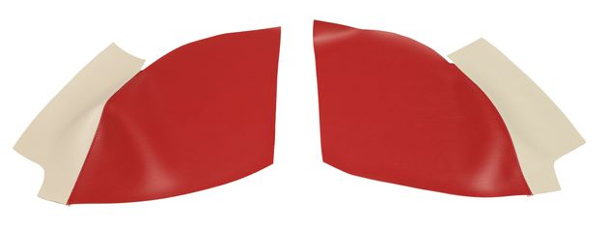 Verkleidung Radhaus US rot/beige