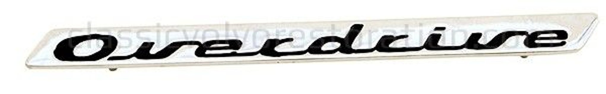 Emblem "Overdrive" Kofferraum