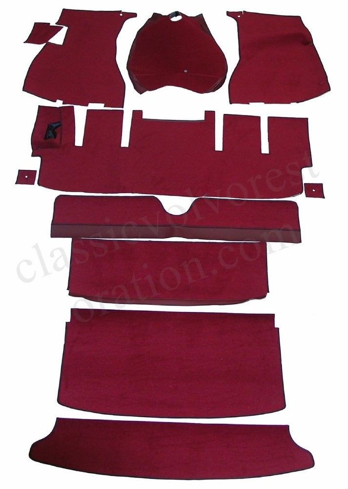 Fußmattensatz rot Textil