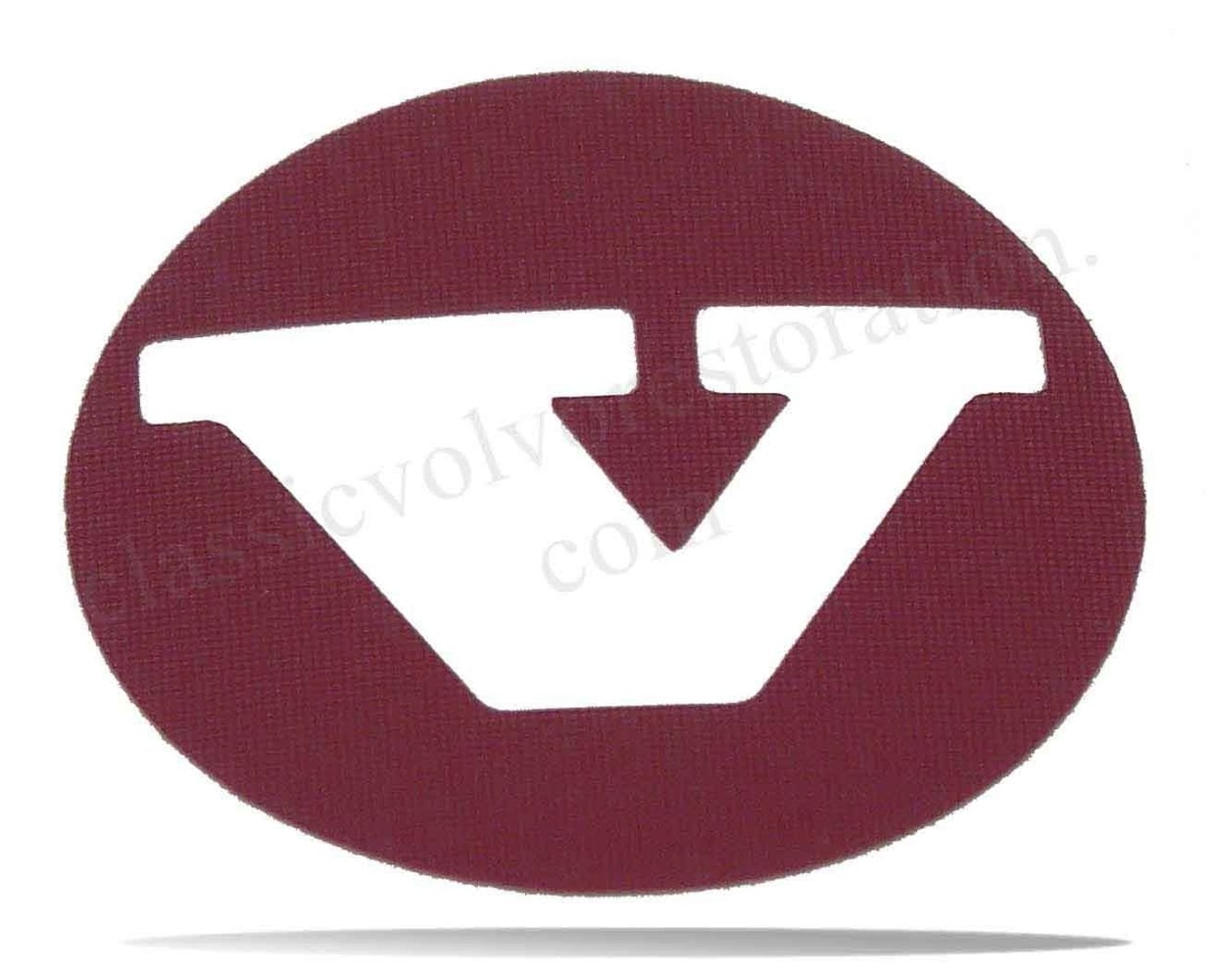 Aufkleber Nabenkappe rot