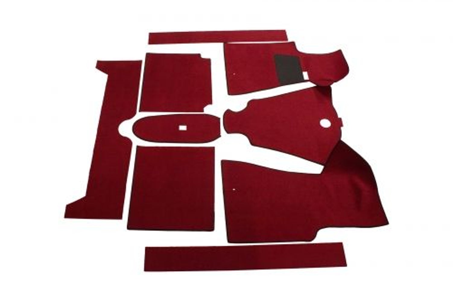 Fußmattensatz rot Textil