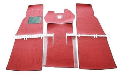 Fußmattensatz Volvo PV 444 rot Textil