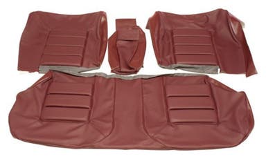 Rücksitzbezüge für Volvo 140GL, 164 1970-74 bordeauxrot ch 22323-