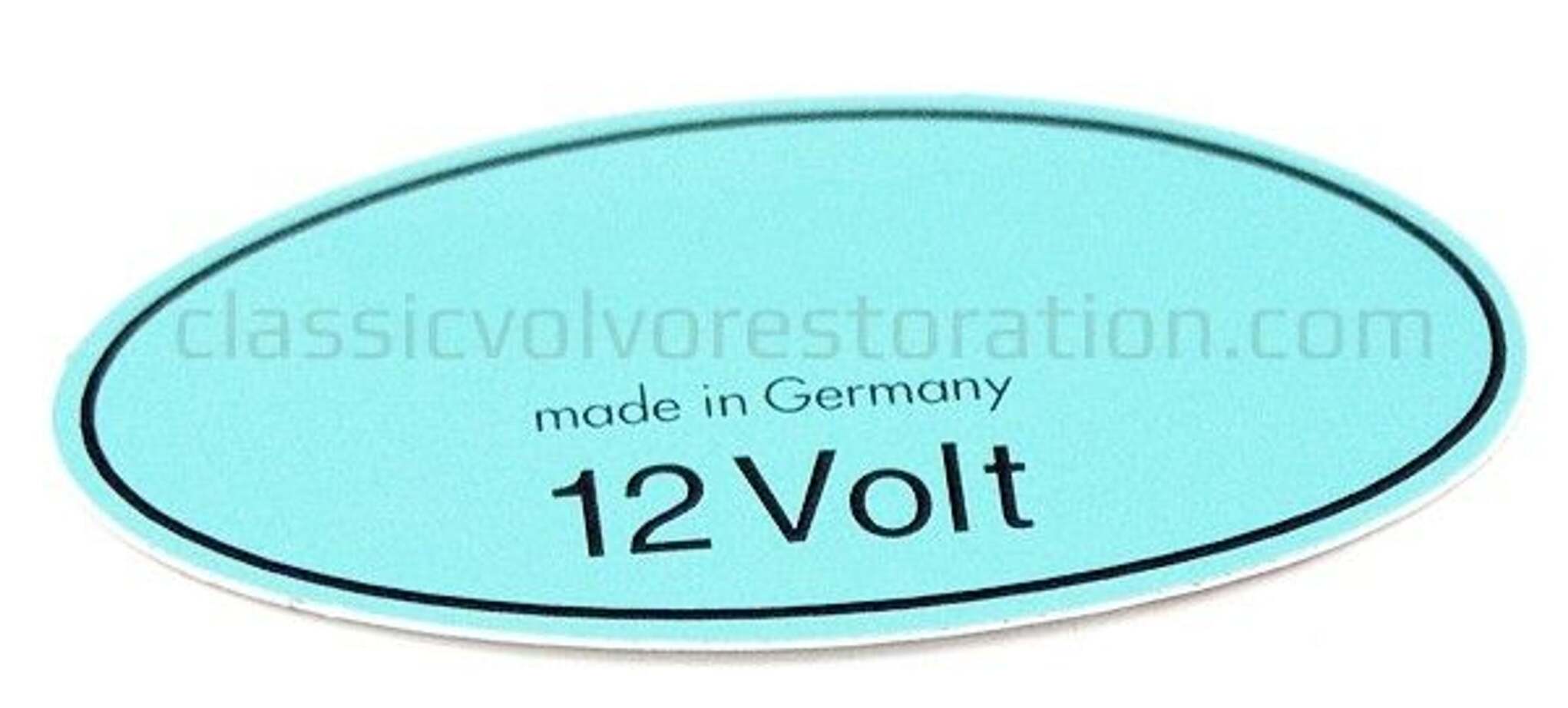 Aufkleber Zündspule 12V