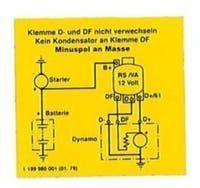 Aufkleber-Laderelais 12V — bild 1 av 2