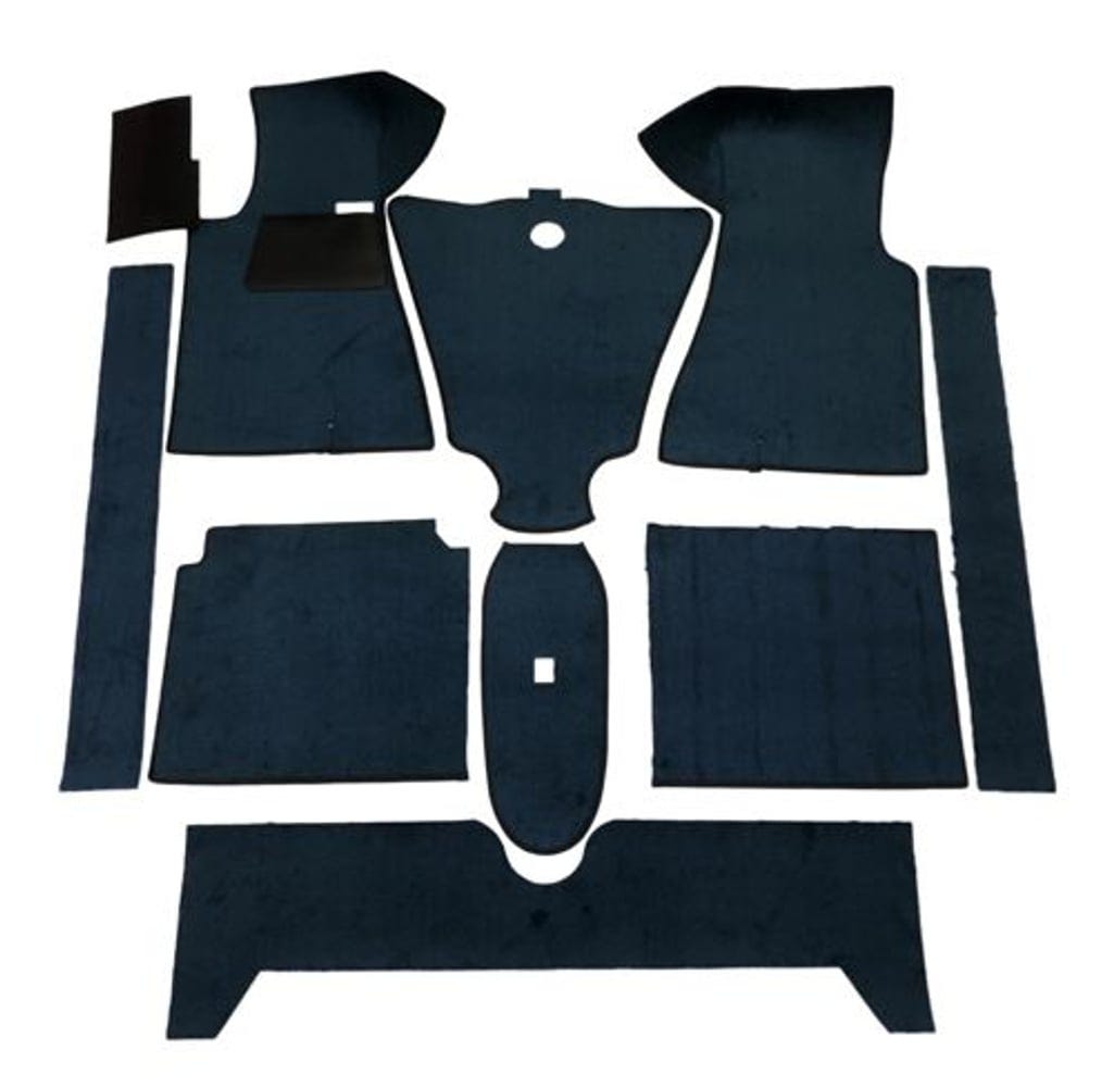 Fußmattensatz blau Textil