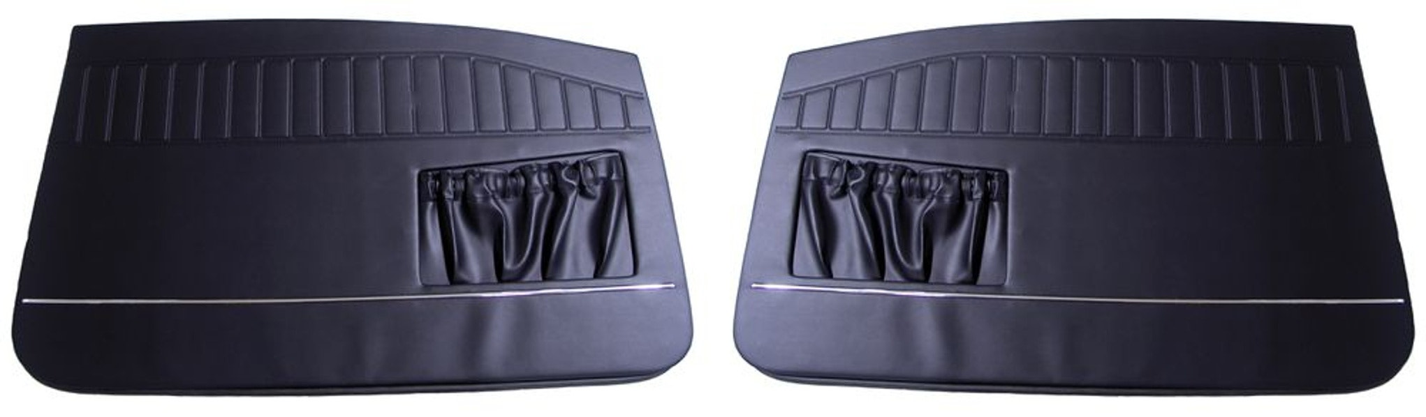 Türverkleidung schwarz m/Chroml.