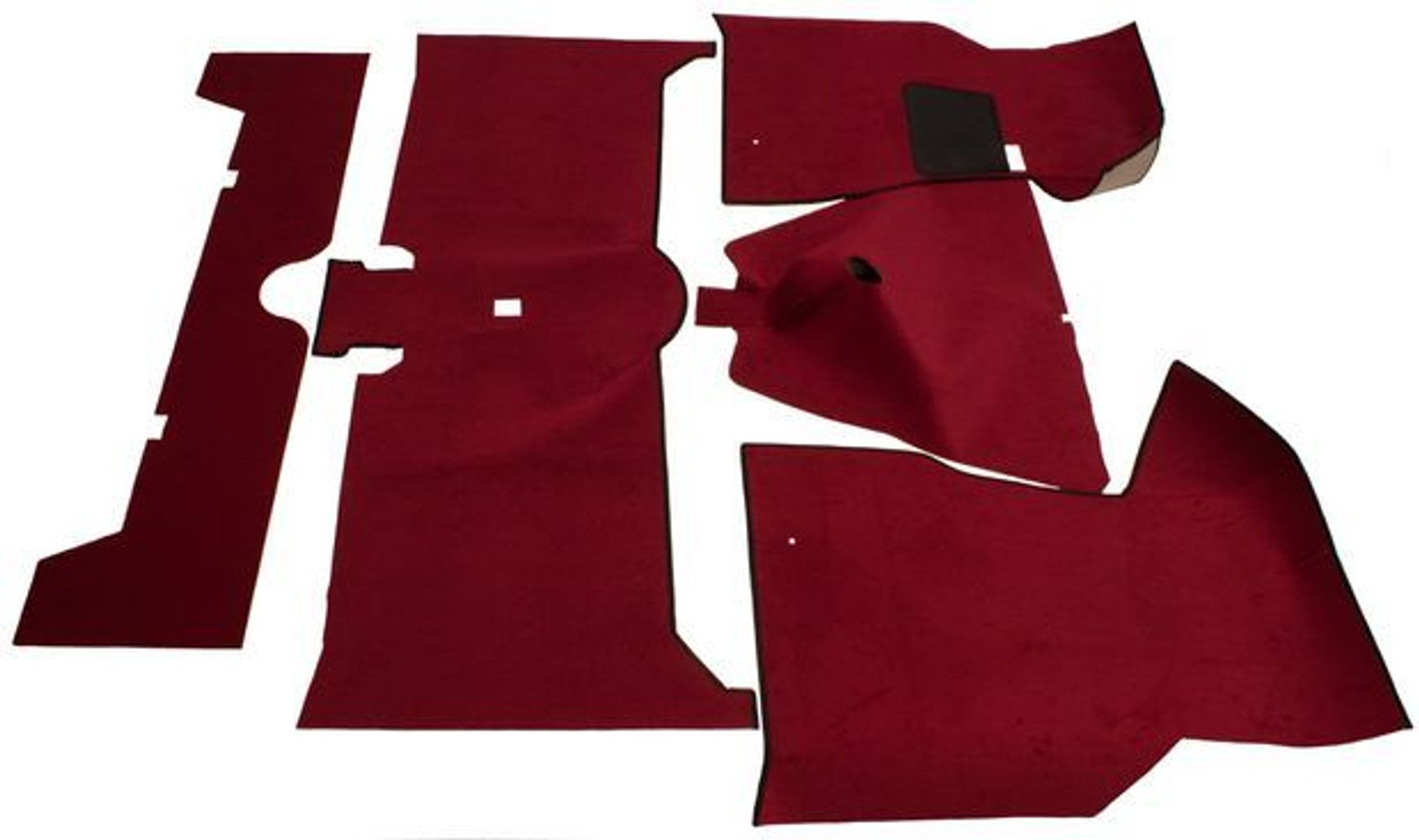 Fußmattensatz rot Textil