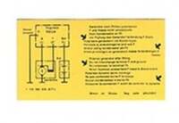 Aufkleber Laderelais 6V